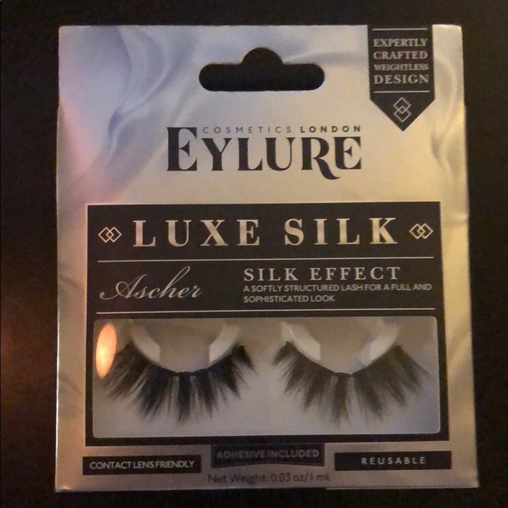 New Eylure Luxe Silk Ascher Lashes+FREE GIFT